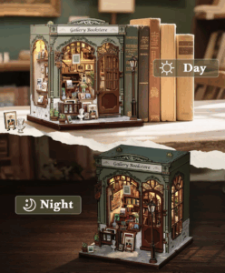 BookNook Kit: Gallery Bookstore 3 Gallery dag og natt